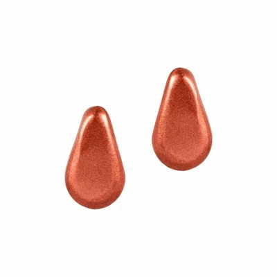 Sunshine Tienda Women's Mini Atole Studs In Red In Brown