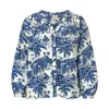 Sunshine Tienda Women's Neutrals / Blue Tropical Toile Lucia Top In Blue