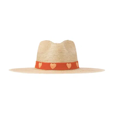 Sunshine Tienda Women's Orange / Red Maricela Palm Hat In Multi