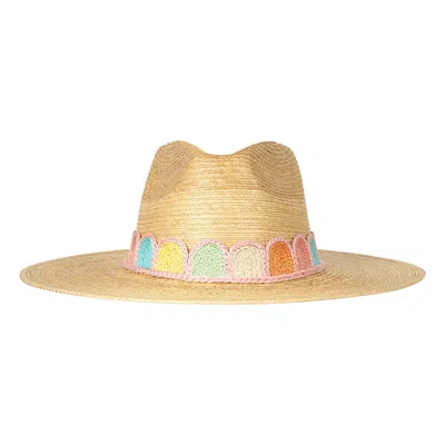 Sunshine Tienda Women's Pastel Kandy Crochet Palm Hat