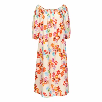 Sunshine Tienda Women's Pink / Purple Rainbow Flower Ace Dress In Pink/purple