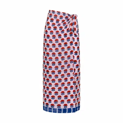 Sunshine Tienda Women's Pinstripe Marigold Sarong In Multi