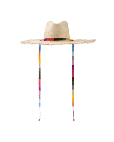 Sunshine Tienda Women's Rosita Wide Brimmed Palm Fringe Hat In Multicolor