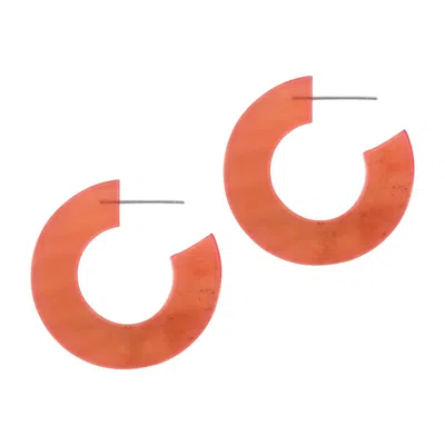 Sunshine Tienda Women's Wheel Hoops In Prickly Pear In Red