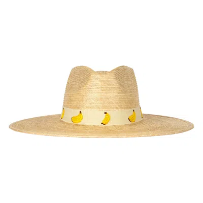 Sunshine Tienda Women's White / Yellow Banana Breeze Palm Hat In Multi