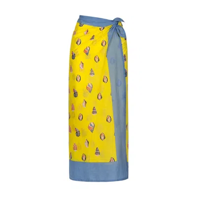Sunshine Tienda Women's Yellow / Orange Shell Sarong