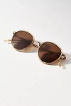 Sunski Baia Round Polarized Sunglasses In Orange