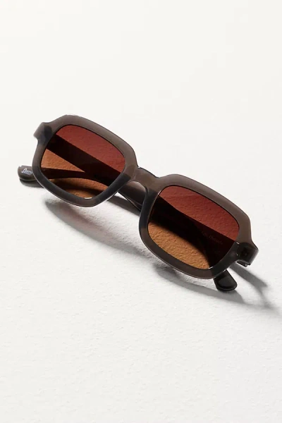 Sunski Lago Rectangle Sunglasses In Brown