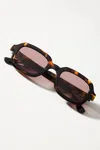 Sunski Lago Rectangle Sunglasses In Black