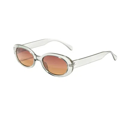 Sunski Women's Bianca Oval Sunglasses In Grass Terra Fade In Multi