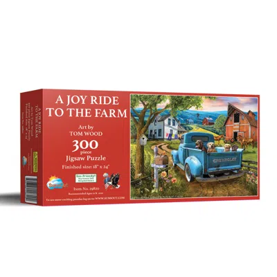 Sunsout A Joy Ride To The Farm 300 Piece Jigsaw Puzzle For Adults In Multi