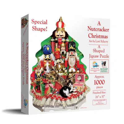 SUNSOUT A NUTCRACKER CHRISTMAS 1000 PIECE JIGSAW PUZZLE FOR ADULTS SPECIAL SHAPE CHRISTMAS