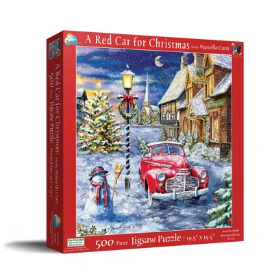 Sunsout A Red Car For Christmas 500 Piece Jigsaw Puzzle For Adults Christmas In Multi