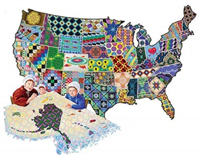Sunsout An American Quilt A 600 Piece Jigsaw Puzzle For Adults Special Shape In Multi