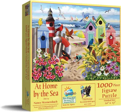 Sunsout At Home By The Sea Pc 1000 Piece Jigsaw Puzzle For Adults In Multi