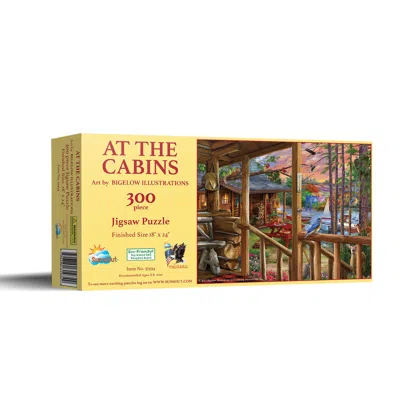 Sunsout At The Cabins 300 Piece Jigsaw Puzzle For Adults In Metallic