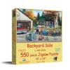 Sunsout Backyard Sale 550 Piece Jigsaw Puzzle For Adults In Yellow