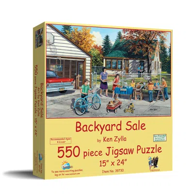 Sunsout Backyard Sale 550 Piece Jigsaw Puzzle For Adults In Yellow