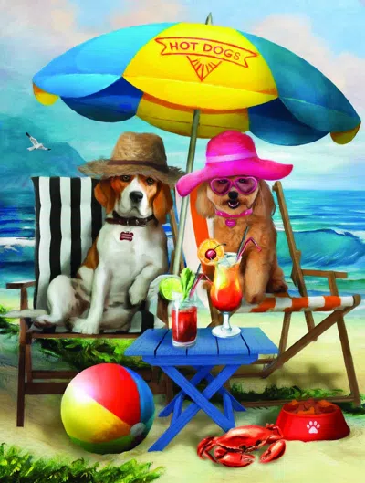 Sunsout Beach Dogs 300 Piece Jigsaw Puzzle For Adults