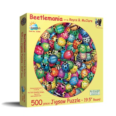 Sunsout Beetles Round Mania 500 Piece Jigsaw Puzzle For Adults In Multi