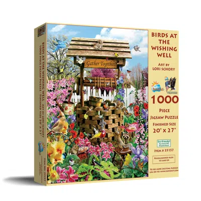 Sunsout Birds At The Wishing Well 1000 Piece Jigsaw Puzzle For Adults In Multi