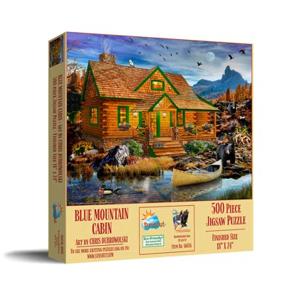 Sunsout Blue Mountain Cabin 500 Piece Jigsaw Puzzle For Adults In Multi