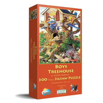 Sunsout Boys Treehouse 300 Piece Jigsaw Puzzle For Adults In Multi