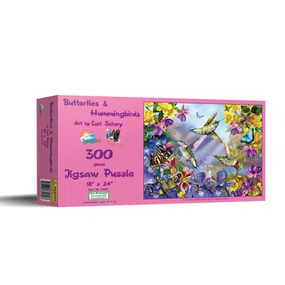 Sunsout Butterflies Hummingbirds 300 Piece Jigsaw Puzzle For Adults In Pink