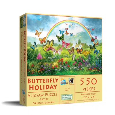 Sunsout Butterfly Holiday 550 Piece Jigsaw Puzzle For Adults In Multi