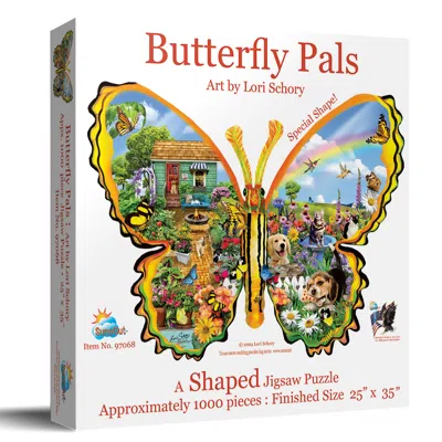 Sunsout Butterfly Pals 1000 Piece Jigsaw Puzzle For Adults Special Shape In Multi