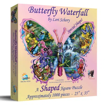 Sunsout Butterfly Waterfall 1000 Piece Jigsaw Puzzle For Adults Special Shape In Multi