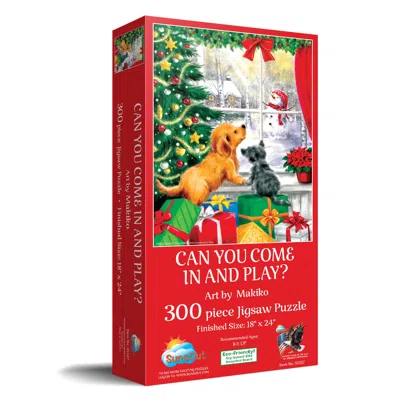 Sunsout Can You Come In And Play 300 Piece Jigsaw Puzzle For Adults Christmas In Multi