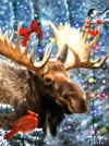 Sunsout Cardinal Moose 1000 Piece Jigsaw Puzzle For Adults Christmas In Multi