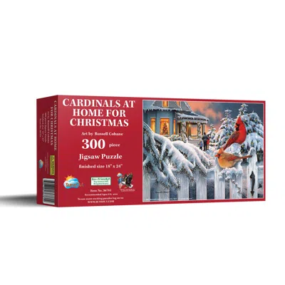 Sunsout Cardinals At Home For Christmas 300 Piece Jigsaw Puzzle For Adults Christmas In Multi