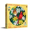 Sunsout Cardinals In The Round 500 Piece Jigsaw Puzzle For Adults Round In Yellow