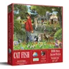 Sunsout Cat Fish 1000 Piece Jigsaw Puzzle For Adults In Multi