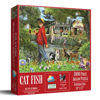 Sunsout Cat Fish 1000 Piece Jigsaw Puzzle For Adults In Multi