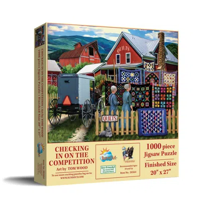 Sunsout Checking In On The Competition 1000 Piece Jigsaw Puzzle For Adults In Yellow