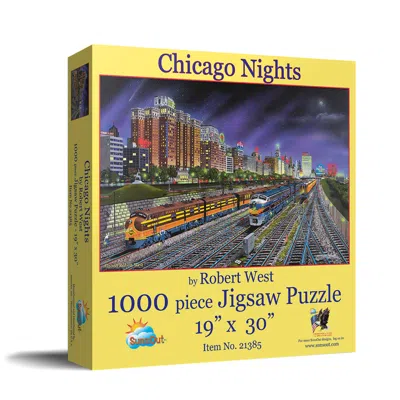 Sunsout Chicago Nights 1000 Piece Jigsaw Puzzle For Adults In Multi