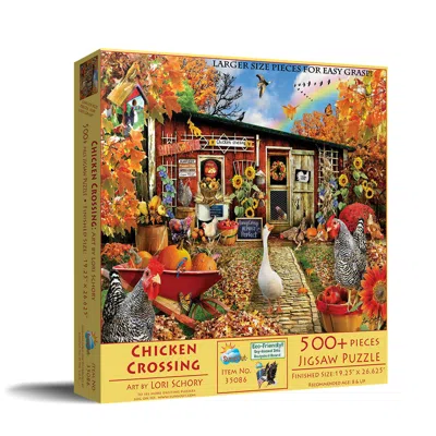 Sunsout Chicken Crossing 500 Piece Jigsaw Puzzle For Adults Large Pieces In Multi