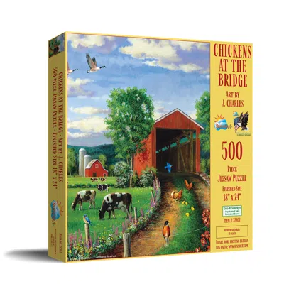 Sunsout Chickens At The Bridge 500 Piece Jigsaw Puzzle For Adults In Multi