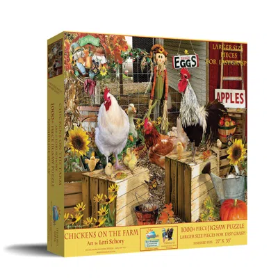 Sunsout Chickens On The Farm 1000 Piece Jigsaw Puzzle For Adults Large Pieces Thanksgiving In Yellow