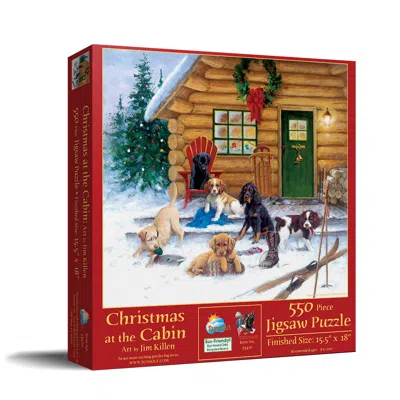 Sunsout Christmas At The Cabin 550 Piece Jigsaw Puzzle For Adults Christmas In Multi