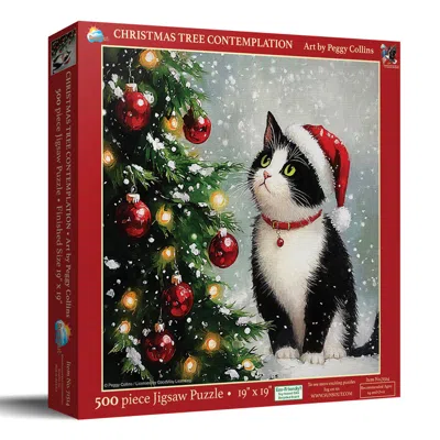 Sunsout Christmas Tree Contemplation 500 Piece Jigsaw Puzzle For Adults Christmas In Red