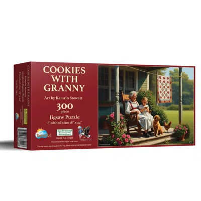 Sunsout Cookies With Granny 300 Piece Jigsaw Puzzle For Adults Mothers Day
