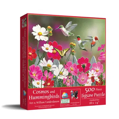 Sunsout Cosmos And Hummingbirds 500 Piece Jigsaw Puzzle For Adults In Red