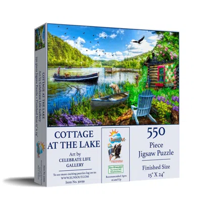 Sunsout Cottage At The Lake 550 Piece Jigsaw Puzzle For Adults In Multi