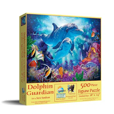 Sunsout Dolphin Guardian 500 Piece Jigsaw Puzzle For Adults In Multi