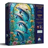Sunsout Dolphin Leap Stained Glass 1000 Piece Jigsaw Puzzle For Adults In Multi