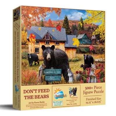 Sunsout Dont Feed The Bears 500 Piece Jigsaw Puzzle For Adults Large Pieces In Multi